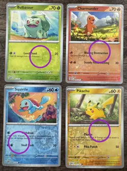 4x SWIRLS - Costco 151 Promo Cards - Cosmo Reverse Holo Card Set - Pokémon - 4 - Image 10