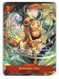 Nefeltari Vivi OP04-118 SEC Alt Art Kingdoms of Intrigue One Piece Card - Image 3