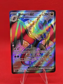 Pokemon Card TCG - Noivern ex 220 Shiny Ultra Rare Paldean Fates Near Mint - Image 1