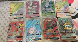 Pokemon Fullart Gx Cards Lot Of 8 - Mostly Lightly Played! - Image 1