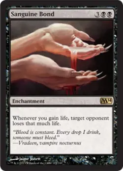 MTG Sanguine Bond, Magic 2014, Lightly Played, English - Image 1