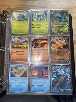 NM 151 Complete Base Master Set 165 of 165 Plus BONUS VINTAGE Pokemon Cards - Image 1
