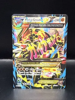 Pokémon Groudon EX Full Art Holo Ultra Rare Card XY Primal Clash 151/160 2015 - Image 1
