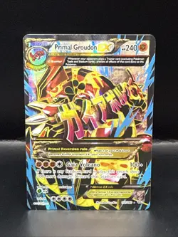 Pokémon Groudon EX Full Art Holo Ultra Rare Card XY Primal Clash 151/160 2015 - Image 4