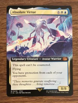Magic The Gathering Final Fantasy ABSOLUTE VIRTUE Extended Art Card M 0476 - Image 1
