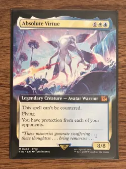 Magic The Gathering Final Fantasy ABSOLUTE VIRTUE Extended Art Card M 0476 - Image 3