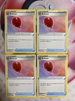 4x AIR BALLOON 156/202 Sword & Shield Playset Trainer PokÃ©mon Card Near Mint - Image 1