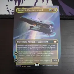 Inspirit, Flagship Vessel Borderless MTG EoC *ON HAND* - Image 1