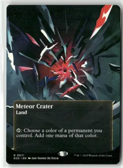 Meteor Crater (071) (Borderless) NM MTG Edge of Eternities: Stellar Sights Magic - Image 1