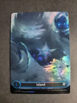Island 0263 (Borderless Foil) Land MTG Edge of Eternities - Image 1