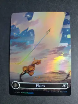 Plains 0262 (Borderless Foil) Land MTG Edge of Eternities - Image 1