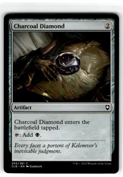 MTG Magic The Gathering Charcoal Diamond Common Moderately Played - Image 3