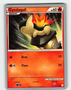 Cyndaquil #61/123 Pokemon World Championship Decks Common Near Mint or Better - Image 1