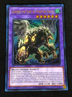 Yugioh Chimera The King of Phantom Beasts DUNE-EN033 1ST ULTRA (NM) - Image 1