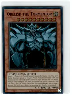 Yu-Gi-Oh! Obelisk The Tormentor Ultra Rare Unlimited Lightly Played - Image 1