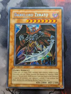 Yugioh TCG 1st Ed - Darklord Zerato PTDN-EN081 Secret Rare - VLP/LP - Image 2