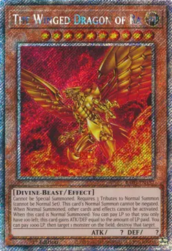 The Winged Dragon of Ra (Platinum Secret Rare) RA03-EN137 Quarter Century Bonanza 1st Edition - Image 1