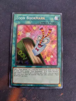 Yugioh Toon Bookmark BLCR-EN067 Secret Rare 1st Ed NM - Image 2