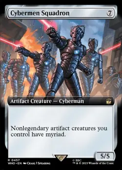 Cybermen Squadron (Extended Art) Universes Beyond: Doctor Who Regular Near Mint - Image 1