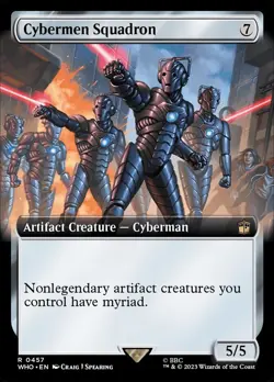 Cybermen Squadron (Extended Art) Universes Beyond: Doctor Who Regular Near Mint - Image 2