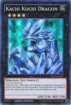 Yu-Gi-Oh Card - MACR-ENSE1 - KACHI KOCHI DRAGON (super rare holo) - NM - Image 1