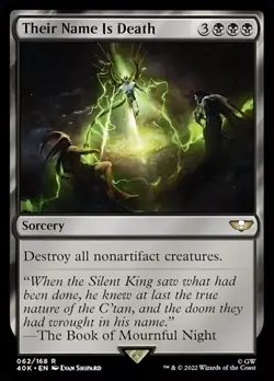 [1x] Their Name Is Death Near Mint, English Warhammer 40,000 Commander MTG Magic - Image 1