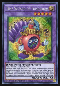 Time Wizard of Tomorrow - DLCS-EN124 - Secret Rare - 1st Edition Yugioh US Print - Image 1