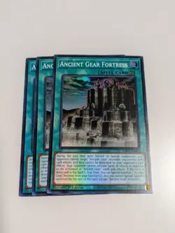 3x Ancient Gear Fortress 1st Edition Super Rare RA03-EN062 Yu-Gi-Oh! - Image 2