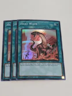3x Heat Wave 1st Edition Super Rare RA03-EN058 Yu-Gi-Oh! - Image 2