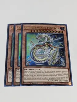 3x Archnemeses Protos 1st Edition Ultra Rare RA03-EN023 Yu-Gi-Oh! - Image 1