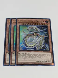 3x Archnemeses Protos 1st Edition Ultra Rare RA03-EN023 Yu-Gi-Oh! - Image 2