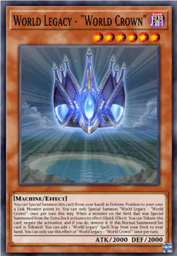 PRE-SALE YUGIOH x3 BLMM-EN082 WORLD LEGACY - “WORLD CROWN” EMBLAZONED ULTRA 1st - Image 2