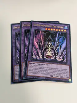 YuGiOh! - 3x Earthbound Servant Geo Kraken MP24-EN276 Ultra Rare 1st Edition NM - Image 2