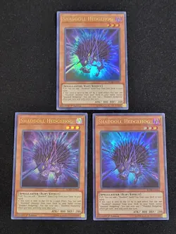 3 x YuGiOh Shaddoll Hedgehog BLHR-EN081 Ultra Rare 1st Ed NM - Image 15