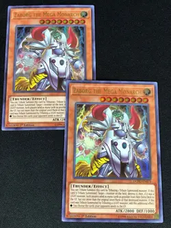 YUGIOH ZABORG THE MEGA MONARCH DUPO-EN079 1ST ULTRA X2 (NM) - Image 1