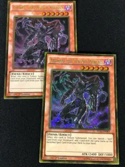 Yugioh Angmarl The Fiendish Monarch PGL3-EN001 1st Gold x2 (NM) - Image 1