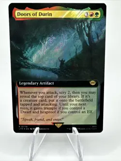 Doors of Durin Extended Art Surge Foil - LTR 0779 - NM - MTG Magic - Image 3