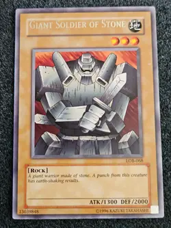 Yu-Gi-Oh!  Giant Soldier of Stone  LOB-068  Rare Unlimited NM - Image 1