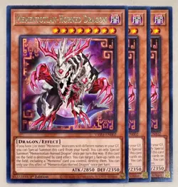 Yu-Gi-Oh! - 3x Mementotlan-Horned Dragon - VASM-EN002 - Rare - 1st Ed - NM/M - Image 2