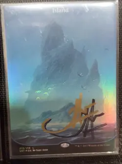 MTG FOIL UNSTABLE ISLAND SHADOW SIGNED BY ARTIST - Image 1