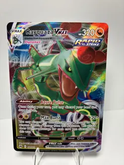 Pokemon TCG Rayquaza VMAX Rapid Strike Holo Card 101/159 M/Nm Condition - Image 1
