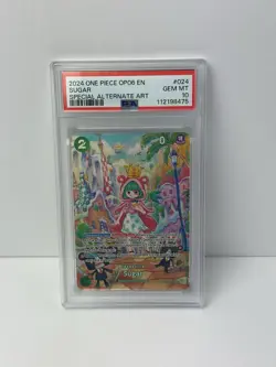 One Piece Sugar SP Alternative Art Card PSA 10 OP04-024 (OP06) English - Image 1