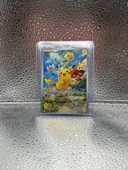 Pokemon Pikachu SVP 027 Paldea Evolved Pokemon Center Stamp Promo Card - Image 1