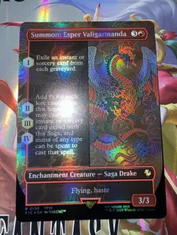 Magic Final Fantasy - Summon: Esper Valigarmanda Borderless *FOIL* R 0198 MTG - Image 1
