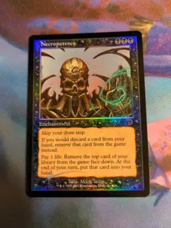 FOIL Necropotence | MtG Magic Deckmasters Garfield vs Finkel |English |Near Mint - Image 1