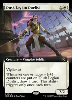 Dusk Legion Duelist - Foil - Extended Art - March of the Machine #0344 MTG Magic - Image 1