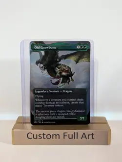 Old Gnawbone House of the Dragon Foil Custom sticker MTG on bulk Commander - Image 3