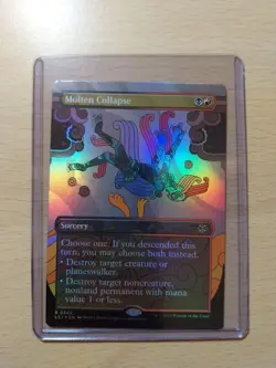 Molten Collapse Showcase Art Foil Rare, Lost Caverns of Ixalan #342, MTG Magic - Image 1