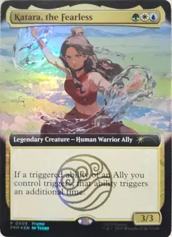 "Katara" Fearless Avatar Magic The Gathering Promo Card San Diego Comic Con 2025 - Image 1