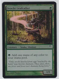 MTG Champions of Kamigawa Orochi Leafcaller Foil Mint/NM - Image 3